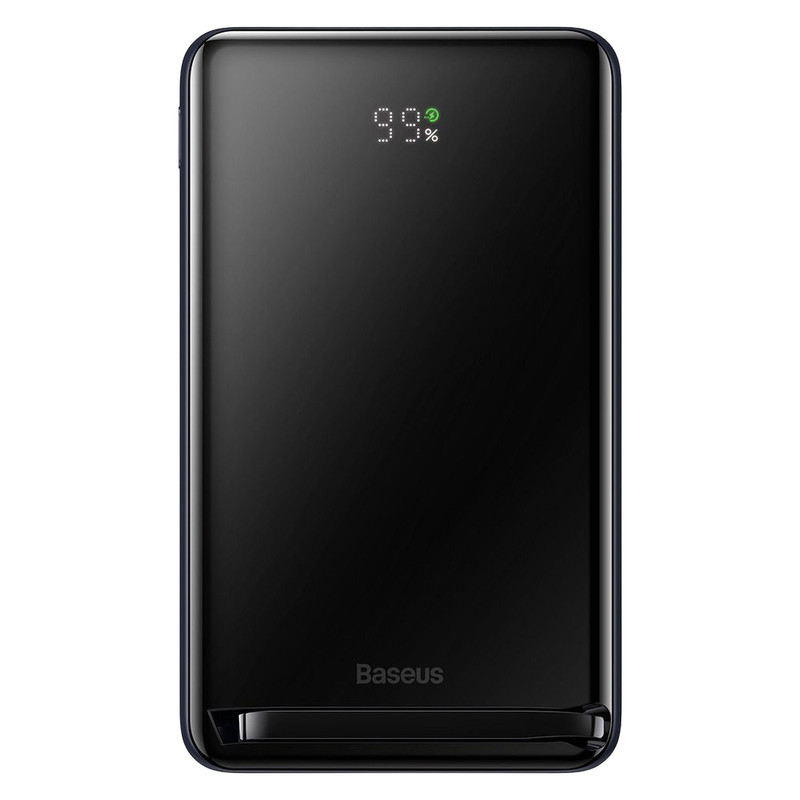 پاوربانک باسئوس مدل Magnetic Bracket Wireless 20W PPCX000003 ظرفیت 10000 میلی‌آمپر ساعت