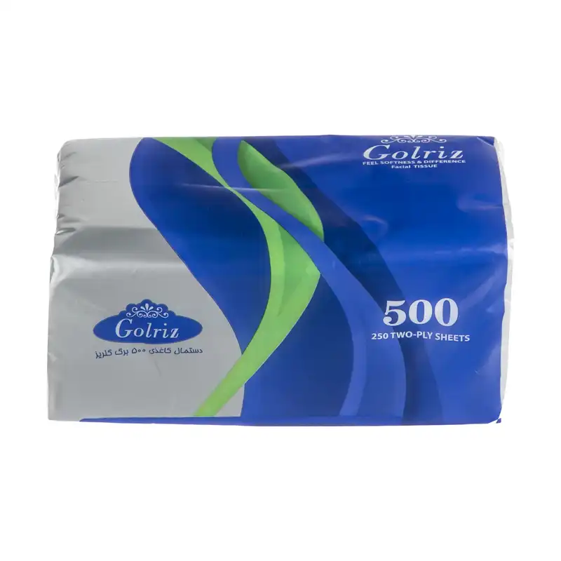 دستمال کاغذی 500 برگ گلریز مدل D500