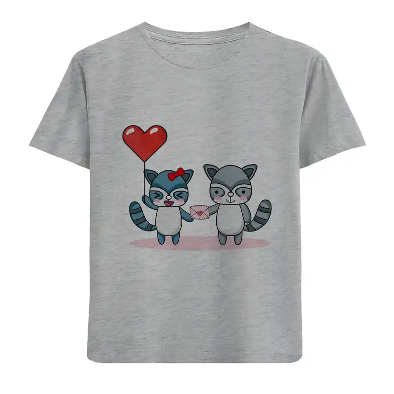 تی شرت بچگانه مدل گربه عاشق F18