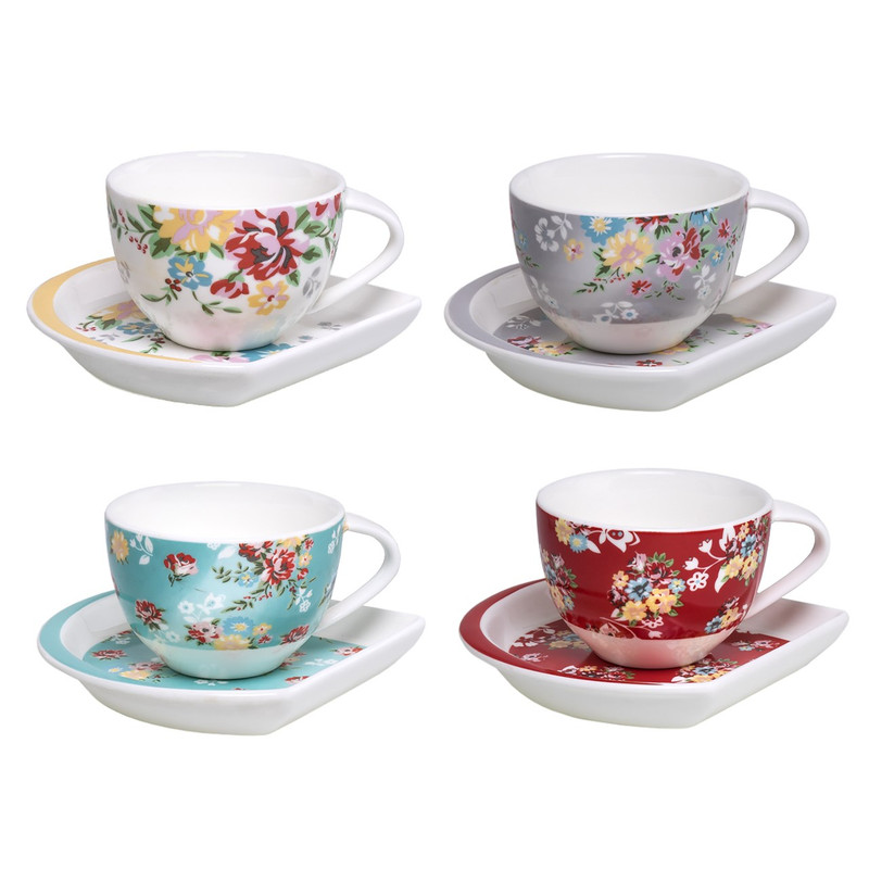 سرویس چای خوری 8 پارچه رومنس کد 2214