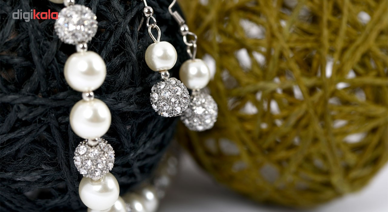 ست طرح مروارید و الماس سین گالری  مدل sn240