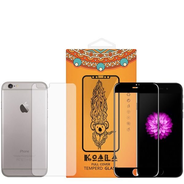 محافظ صفحه نمایش شیشه ای Full Cover و پشت شیشه ای Tempered کوالا مناسب برای گوشی موبایل اپل آیفون 6/6S محافظ صفحه نمایش شیشه ای Full Cover و پشت شیشه ای Tempered کوالا مناسب برای گوشی موبایل اپل آیفون 6/6S