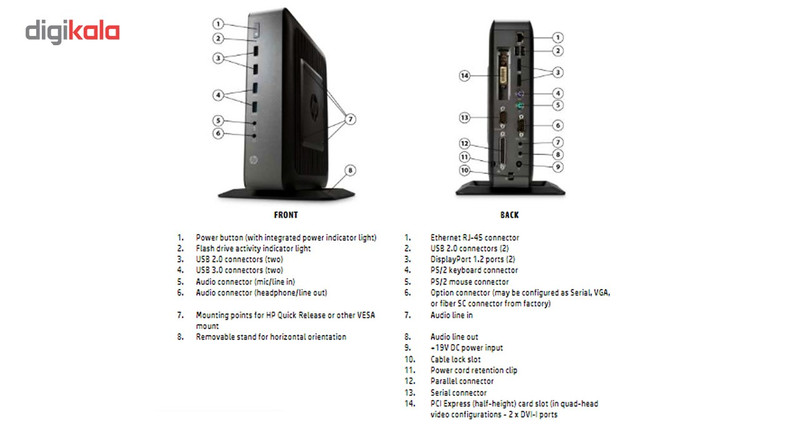 کامپیوتر کوچک اچ پی مدل T620 PLUS - F