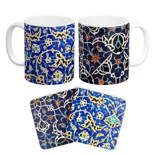 پک 2 عددی ماگ و زیرلیوانی لومانا مدل CP0019 همراه با جعبه چوبی