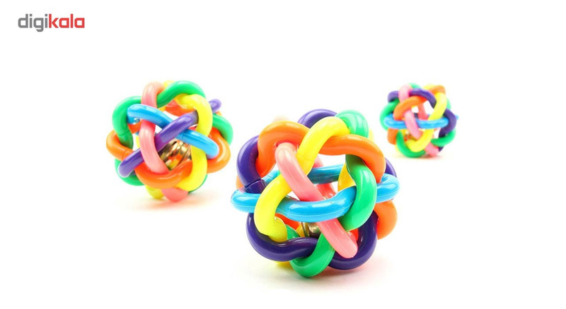 اسباب بازی سگ توپ پیچ در پیچ مدل Juguetes Perro Ball-S قطر 5.5 سانتی متری