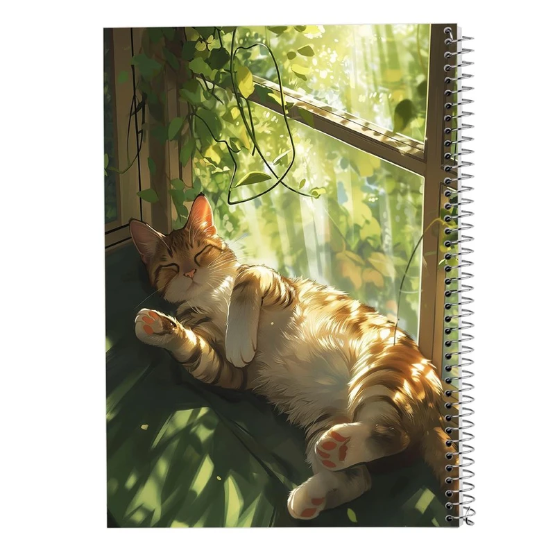 دفتر شطرنجی 50 برگ مدوپد طرح سگ و گربه کد DF17217