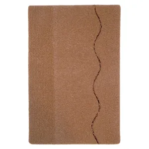 موکت ظریف مصور طرح اروند زمینه شکلاتی کد 8721