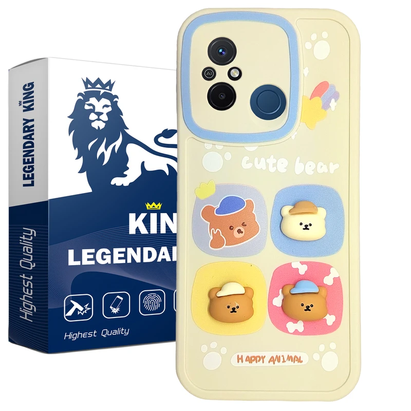  کاور لاین کینگ مدل سیلیکونی عروسک 1 مناسب برای گوشی موبایل شیائومی Redmi 12C / Poco C55