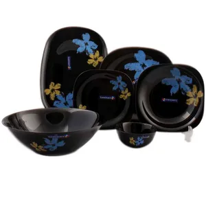 سرویس غذا خوری 26 پارچه لومینارک طرح  melodine black