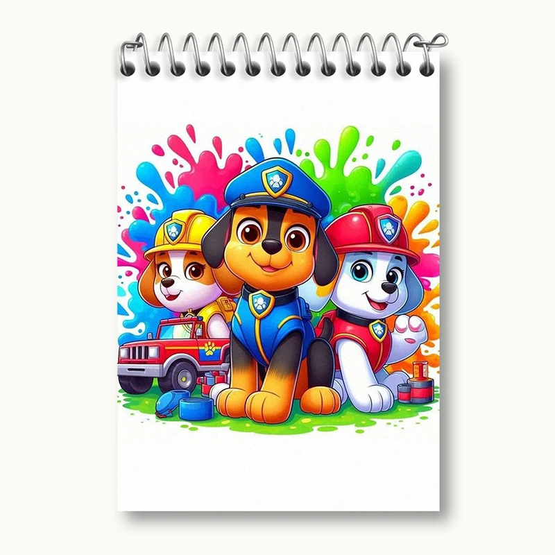 دفتر یادداشت 50 برگ خندالو طرح سگ های نگهبان (Paw Patrol) کد N2180