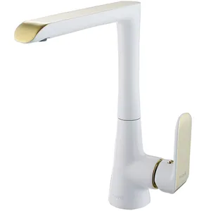 Huayi white gold yolanda kitchen mixer