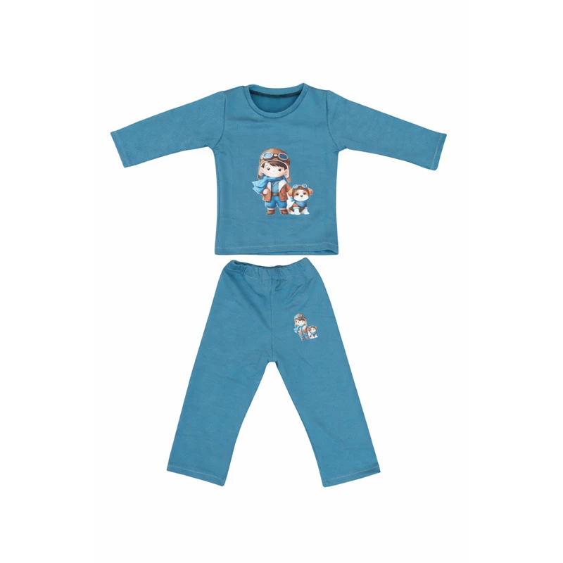 ست بلوز و شلوار راحتی بچگانه مدل سگ نگهبان