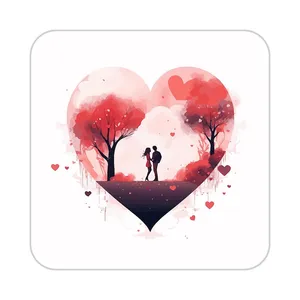 زیر لیوانی کاکتی مدل عاشقانه کد mp12268