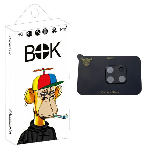 محافظ لنز دوربین بوک مدل 3D Tempered مناسب برای گوشی موبایل شیائومی Redmi 10C