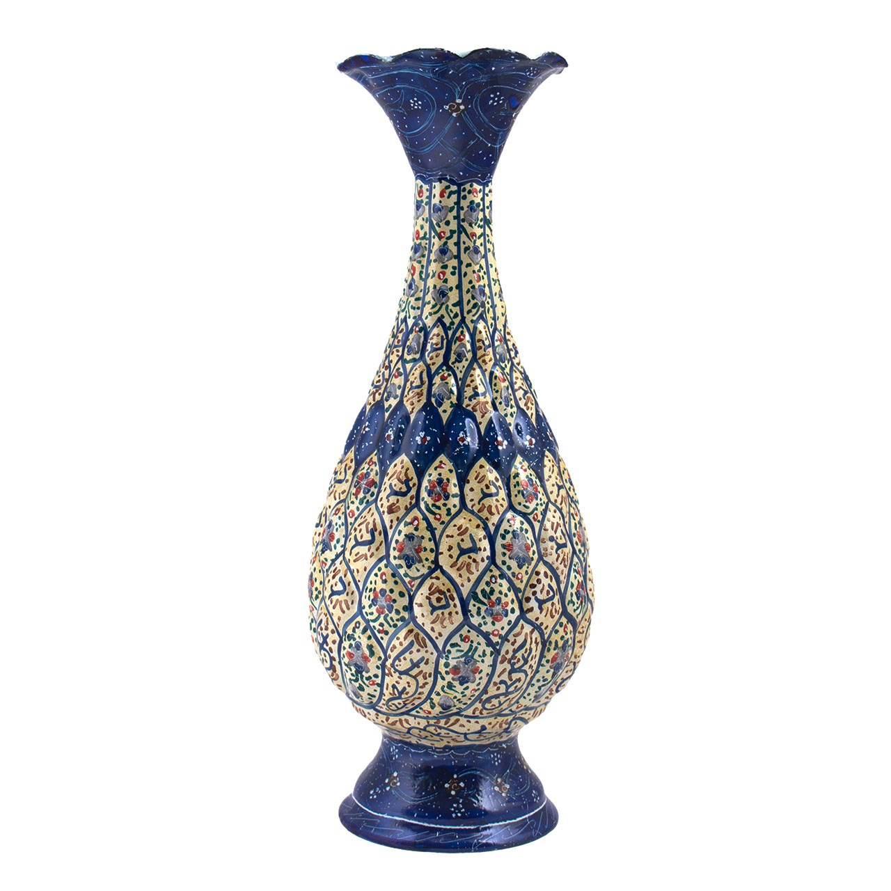 گلدان میناکاری مسی رستا طرح صراحی کد 93-12-102