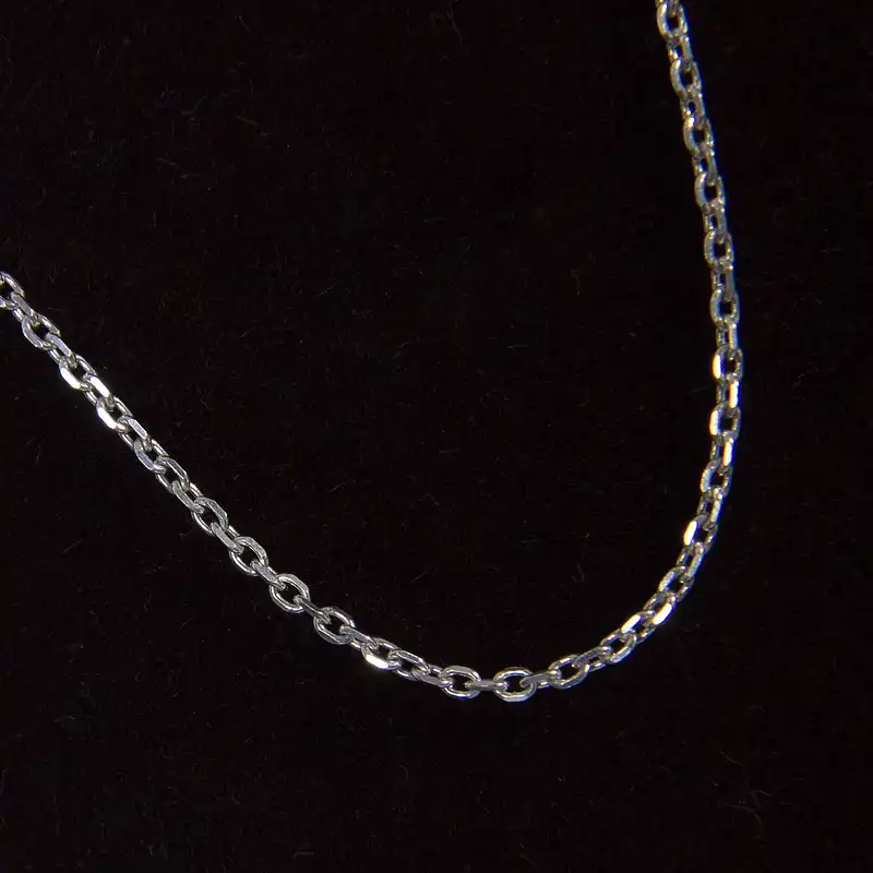 زنجیر نقره زنانه بازرگانی میلادی مدل کابلی کد ZR_004