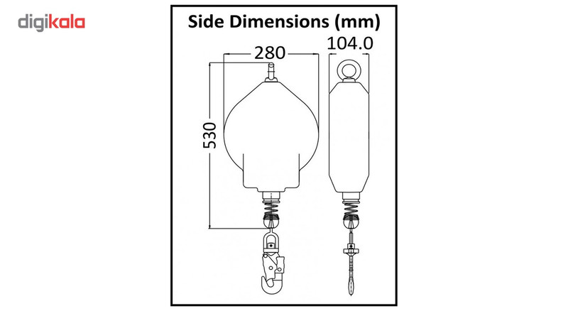 قرقره متوقف کننده سقوط کراتوس سیفتی مدل FA 20 400 30