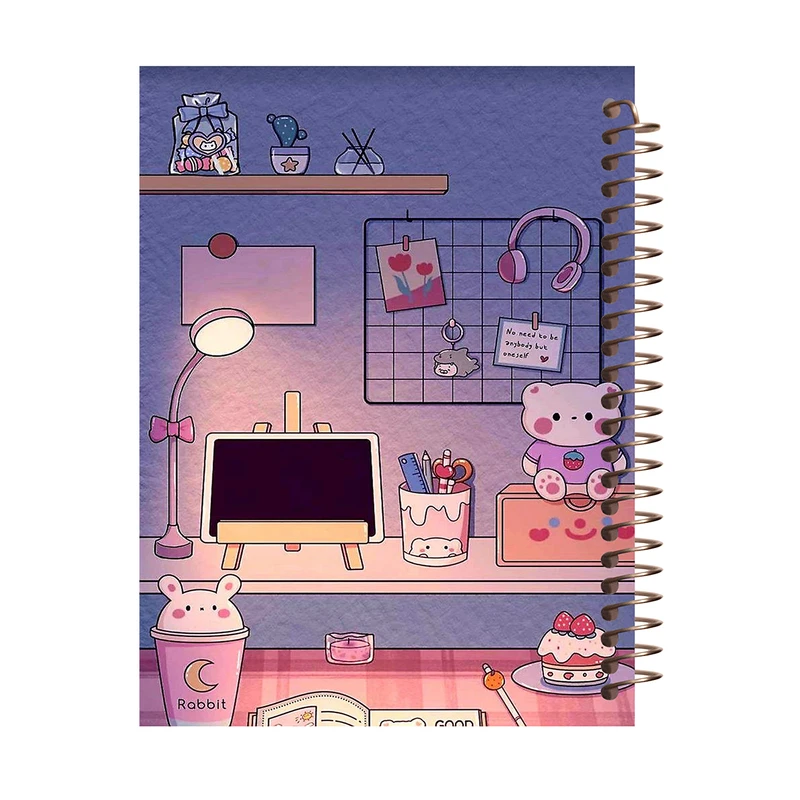 دفتر مشق 100 برگ طرح دخترانه مدل فانتزی کد H525