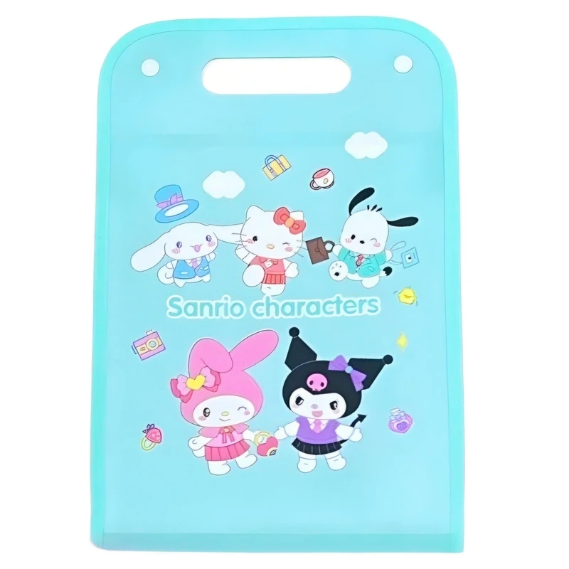 پوشه دکمه‌دار مدل دیوایدری طرح کرومی و سانریو  سایز A4