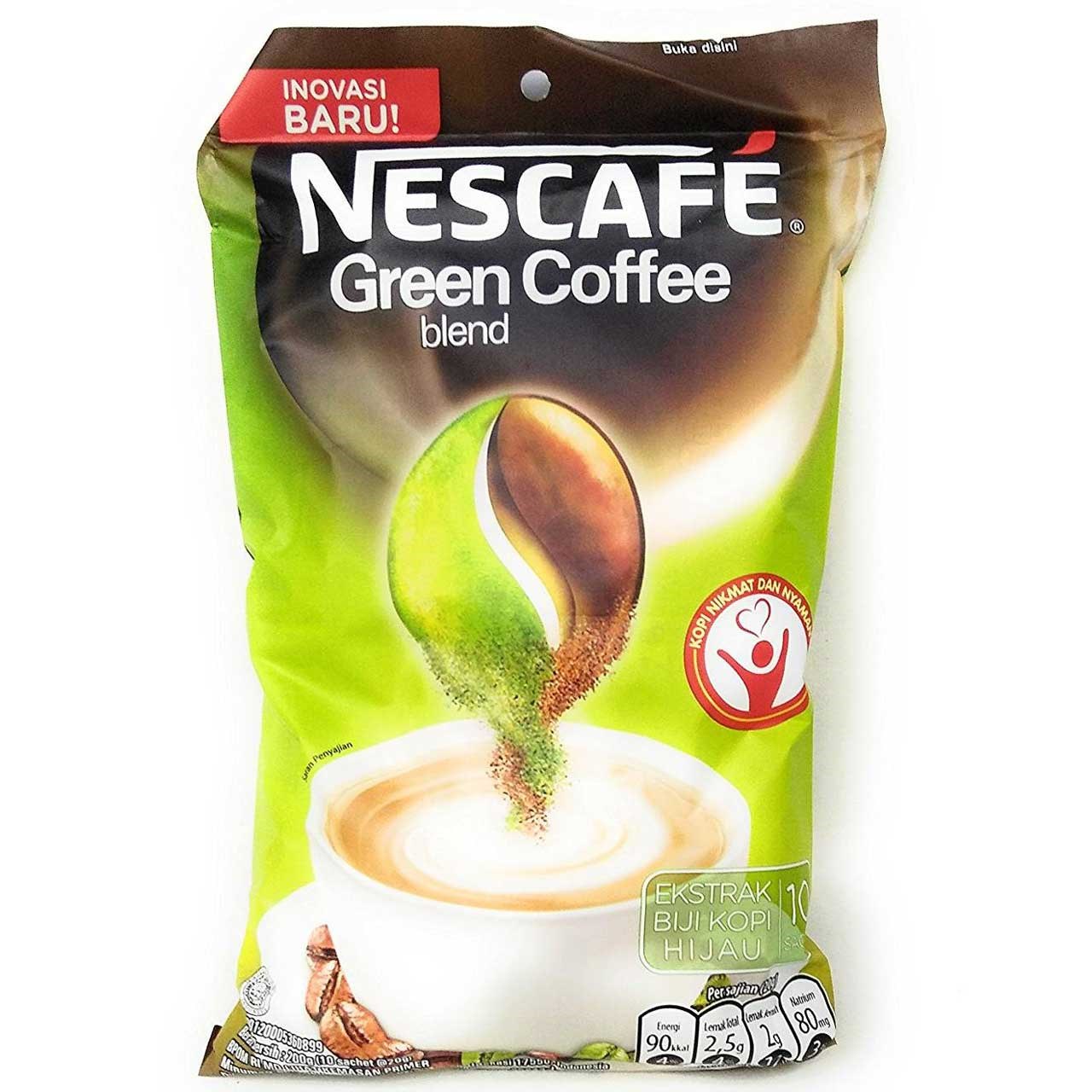 بسته ساشه قهوه سبز نستله مدل Nescafe Green Coffee بسته 10 عددی