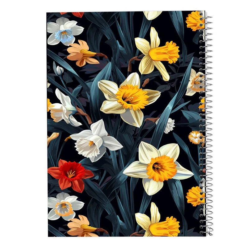 دفتر شطرنجی 50 برگ مدوپد طرح گل کد DF15940