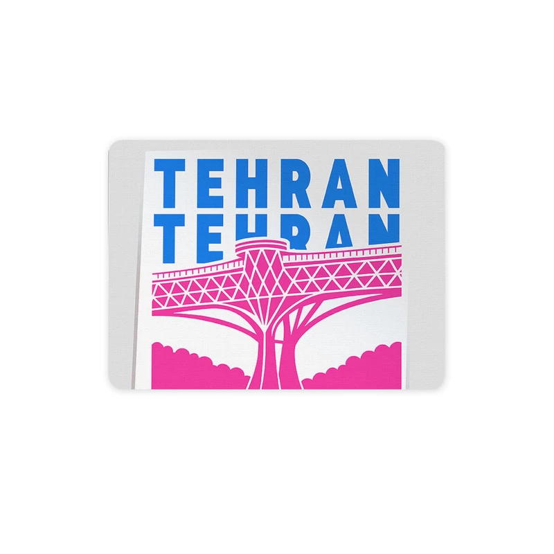 ماوس پد ترمه طراحان ایده مدل نماد پل طبیعت تهران کد map0122 سایز 19*28 سانتی متر