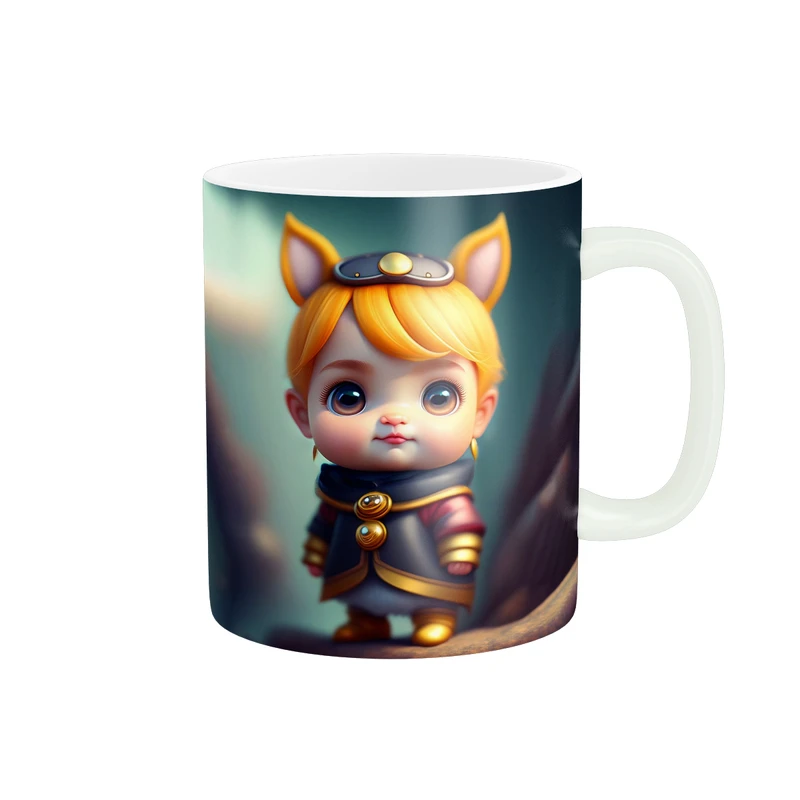 ماگ زیگورات مدل دختر فانتزی کد 1066