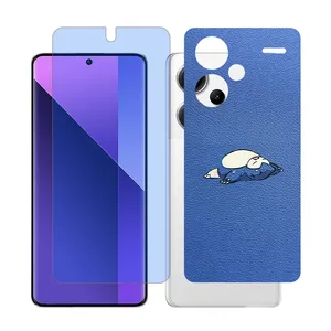 Glass Together model matte anti blue Screen Protector Suitable for Xiaomi Redmi Note 13 Pro Plus Mobile Phone with Back cover sticker
