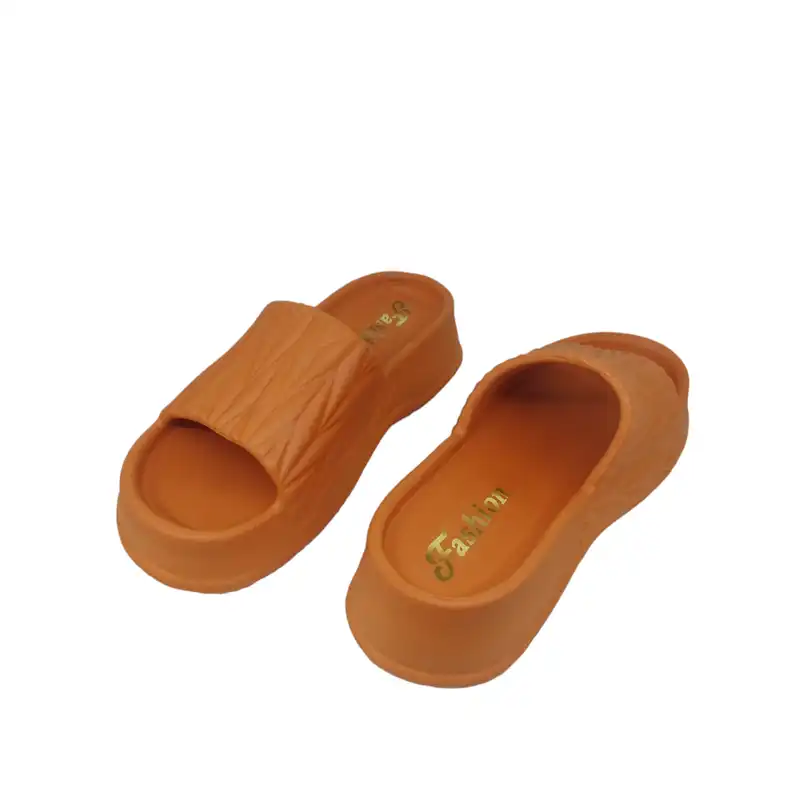 دمپایی زنانه مدل زیره ضخیم کد DZ 92 FSH رنگ نارنجی