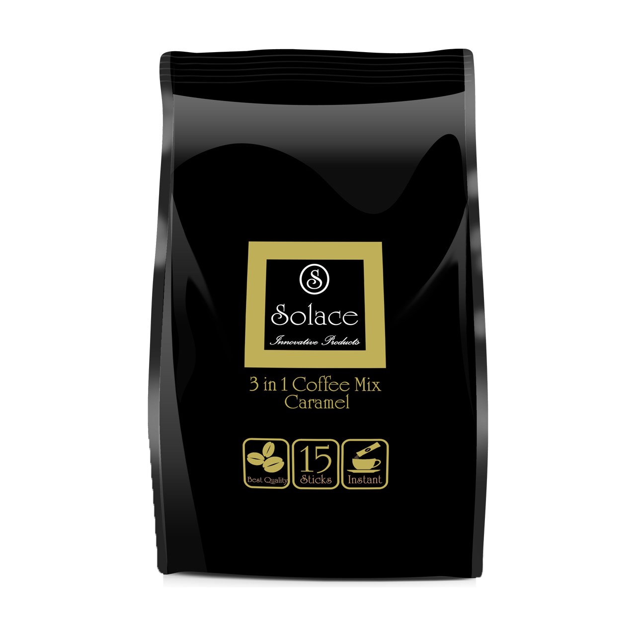 قهوه فوری سولیس مدل CARAMEL 3 IN 1 -بسته 15عددی