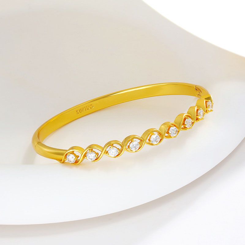 دستبند زنانه ژوپینگ مدل نگینی -  - 4