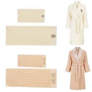 سرویس حوله پالتویی 6 تکه مینتکس مدل Maçka