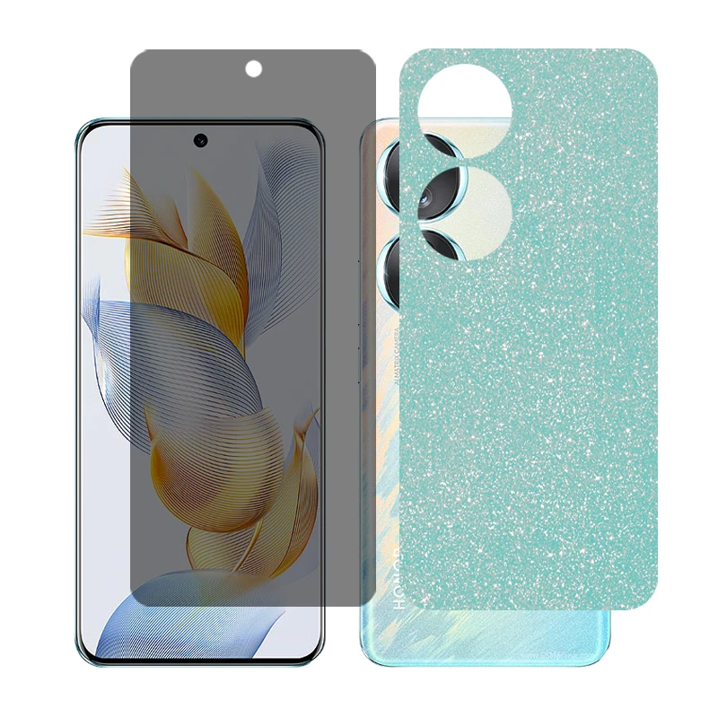 محافظ صفحه نمایش حریم شخصی گلس مدل Together مناسب برای گوشی موبایل آنر 90 به همراه برچسب پوششی پشت گوشی