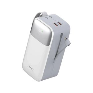 پاور بانک ۲۲.۵ وات الدینیو مدل PQ50 ظرفیت ۵۰۰۰۰ میلی آمپر ساعت به همراه کابل USB-C