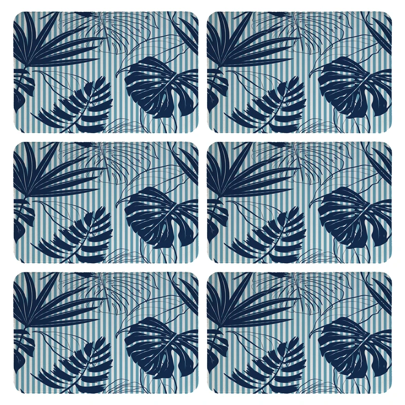 زیربشقابی طرح برگ کد 9167 بسته 6 عددی 