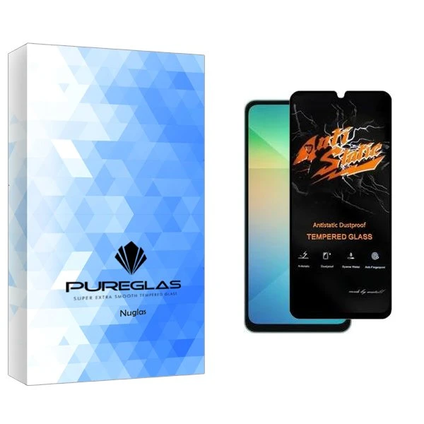 محافظ صفحه نمایش پیور گلس مدل NueGlasnewpkg Antistatic مناسب برای گوشی موبایل سامسونگ Galaxy A06