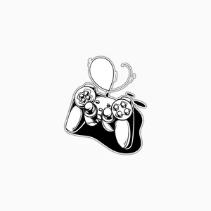 استیکر لپ تاپ و موبایل بووم طرح گیمینگ مدل Joystick کد MD69