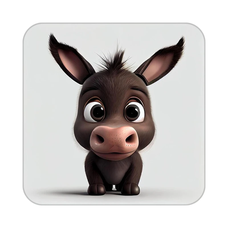 زیر لیوانی کاکتی طرح حیوانات کارتونی مدل mp27473