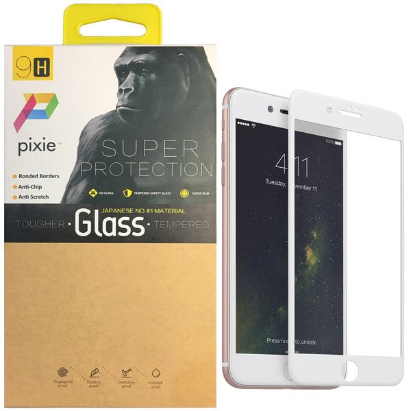 محافظ صفحه نمایش تمام چسب شیشه ای پیکسی مدل 5D مناسب برای گوشی اپل آیفون 8 پلاس محافظ صفحه نمایش تمام چسب شیشه ای پیکسی مدل 5D مناسب برای گوشی اپل آیفون 8 پلاس