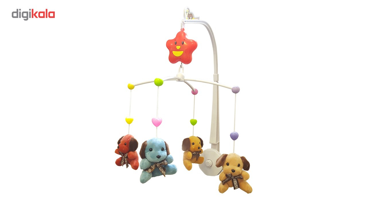 آویز تخت کودک پلیشی مدل Happy Shaking Bell