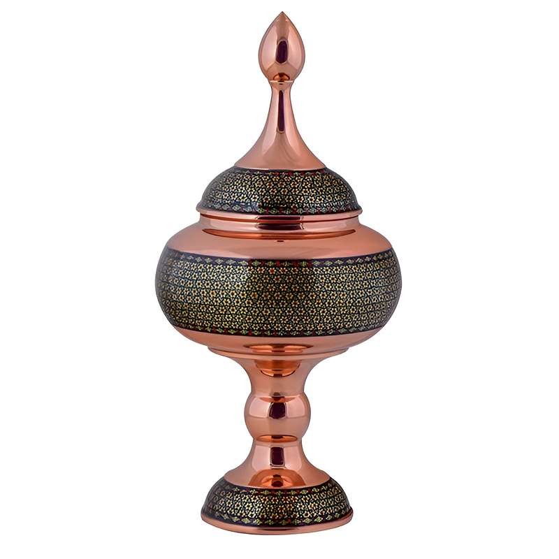 شکلات خوری مسی مدل خاتم کد KM23