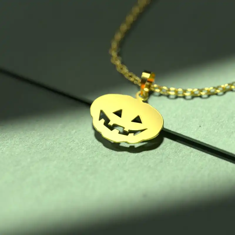 گردنبند طلا 18 عیار زنانه مدوپد مدل هالووین کد G3-1-1088