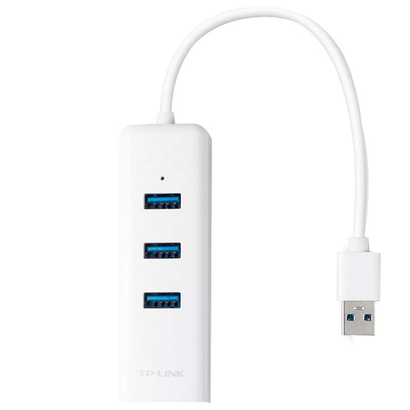 هاب USB 3.0 سه پورت و کارت شبکه تی پی-لینک مدل UE330 هاب USB 3.0 سه پورت و کارت شبکه تی پی-لینک مدل UE330