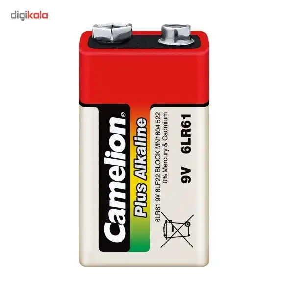 باتری کتابی کملیون مدل Plus Alkaline 6LR61