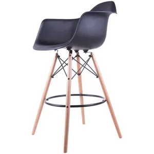 صندلی کروماتیک مدل Black Armrest Bar Stool