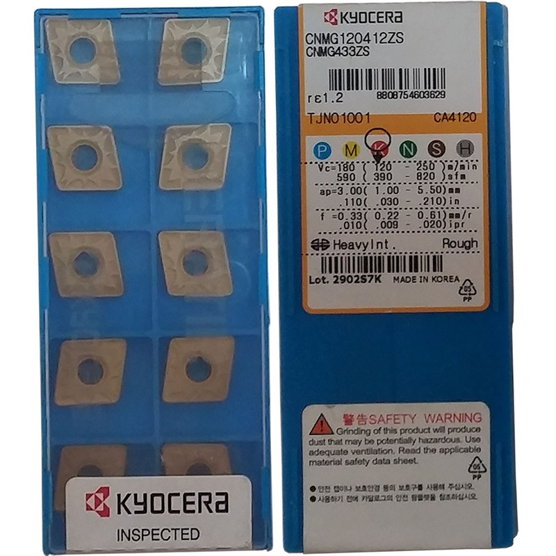 اینسرت کیوسرا مدل CNMG 120412 ZS CA4120 بسته 10 عددی