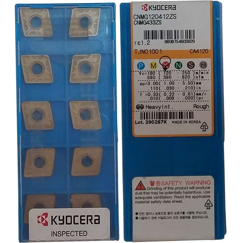 اینسرت کیوسرا مدل CNMG 120412 ZS CA4120 بسته 10 عددی