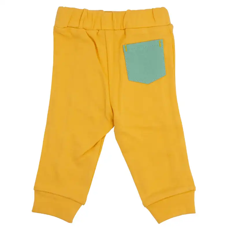 ست تی شرت و شلوار نوزادی نیلی مدل zoo