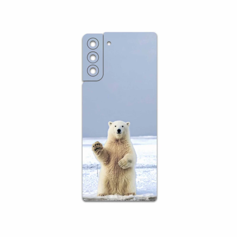 برچسب پوششی ماهوت مدل Polar-bear مناسب برای گوشی موبایل سامسونگ Galaxy S21 Plus 5G