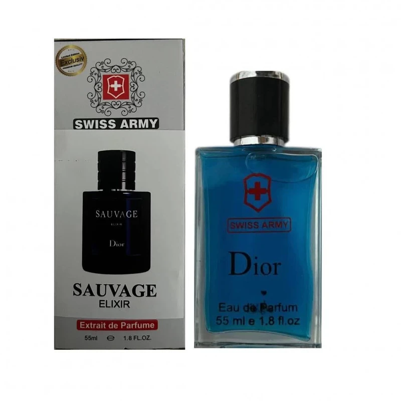 عطر جیبی مردانه سوئیس آرمی مدل ساواج الکسیر حجم 55 میلی لیتر
